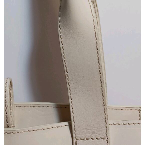 Moral Code Blake Tote Ivory Eco Friendly Leather MSRP $179 EUC - Picture 9 of 13
